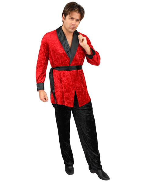 Mens Plus Size Smoking Jacket Costume - Click Image to Close