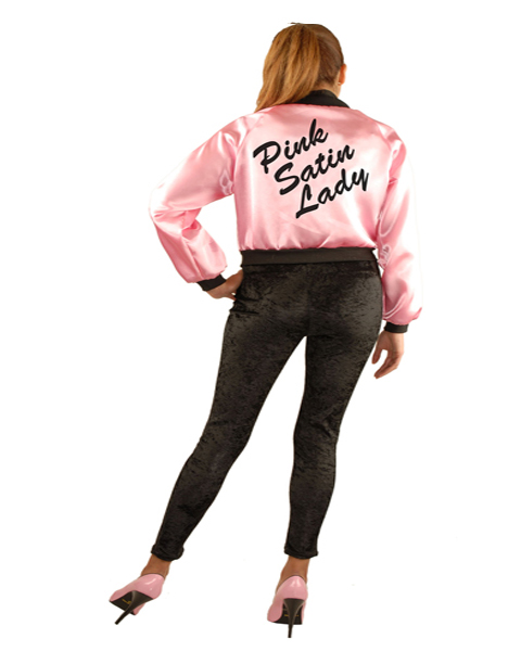 Pink Satin Lady Jacket Adult Plus Costume