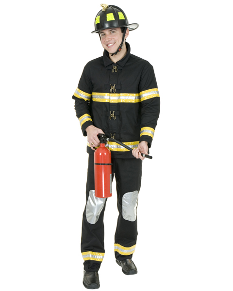 Mens Plus Size Fireman Costume - Click Image to Close