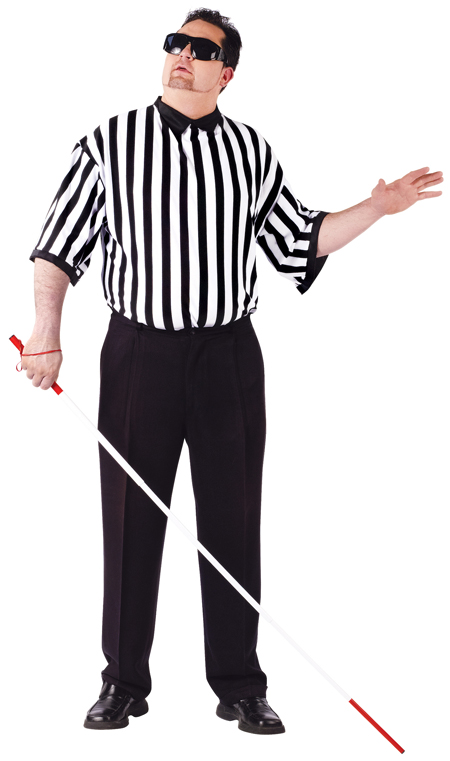 Blind Referee Plus Size Adult Costume - Click Image to Close