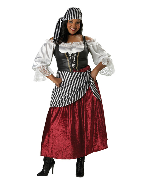 Adult Plus Pirates Wench Costume - Click Image to Close