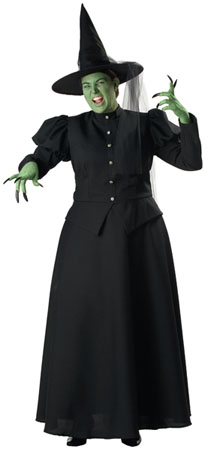 Womens Plus Wicked Witch Elite Costume