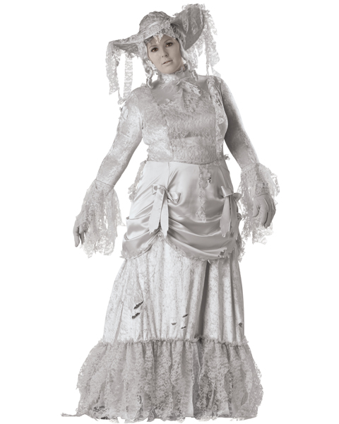 Elite Womens Plus Ghostly Lady Costume