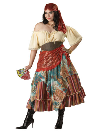 Adult Plus Elite Fortune Teller Costume