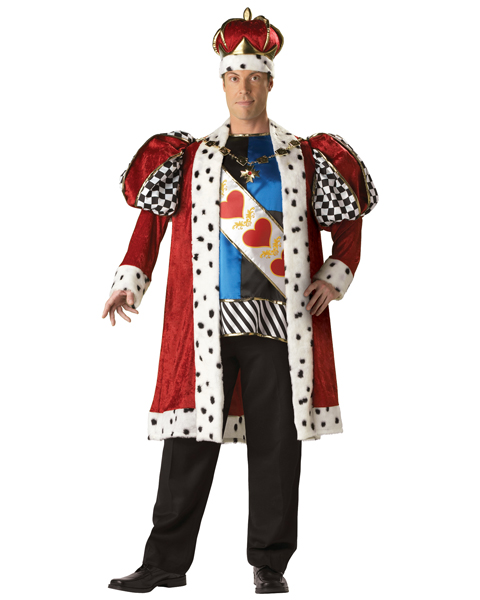 Plus Size Elite King of Hearts Costume for Adult