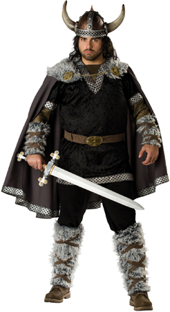 Elite Mens Plus Viking Warrior Costume - Click Image to Close