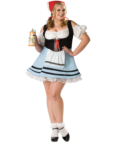 Elite Womens Plus Oktoberfest Girl Costume - Click Image to Close