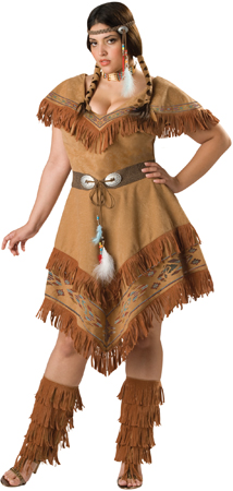 Womens Indian Brave Plus Size Costume