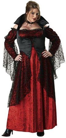 Classic Vampiress Plus Size Costume - Click Image to Close