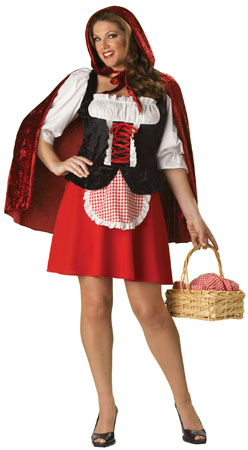 Plus Size Elite Red Riding Hood Costume for Adult - Click Image to Close