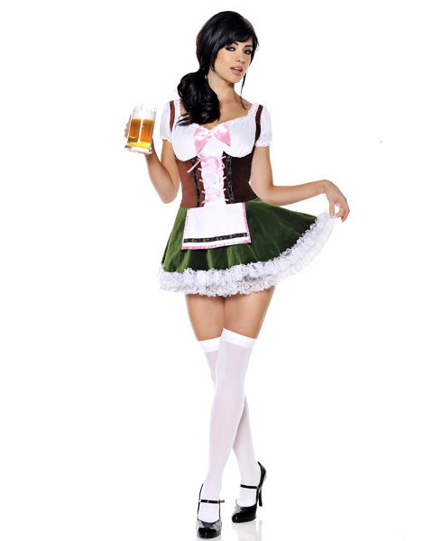 Womens Sexy Beer Girl Plus Costume - Click Image to Close