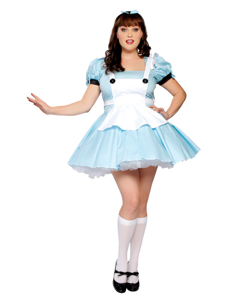Plus Size Adult Sexy Alice in Wonderland Costume