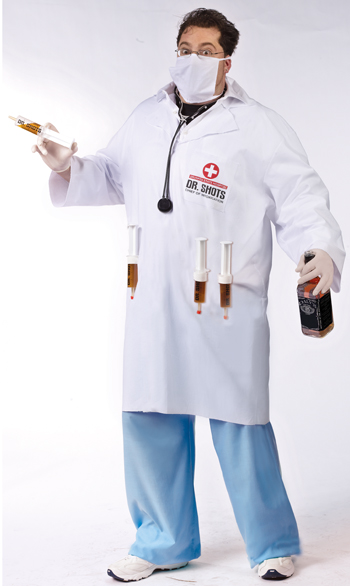 Dr Shots Plus Size Costume - Click Image to Close