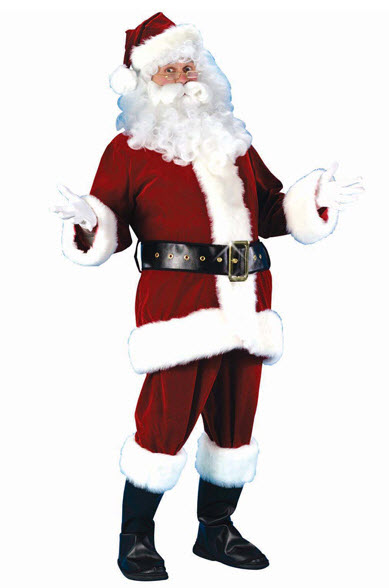 Santa Suit Ultra Velvet Plus Size Costume - Click Image to Close