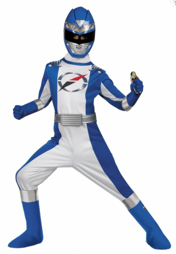 Power Rangers Operation Overdrive Blue Ranger Complete Child Cos - Click Image to Close