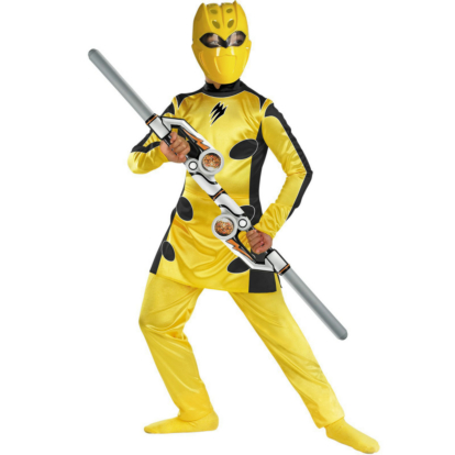 Power Rangers Jungle Fury Yellow Ranger Deluxe Child Costume - Click Image to Close