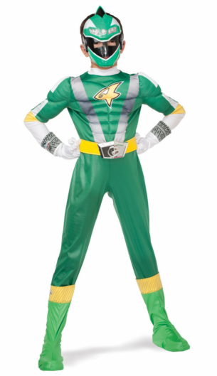 Power Ranger RPM Green Ranger Classic Muscle Child Costume - Click Image to Close