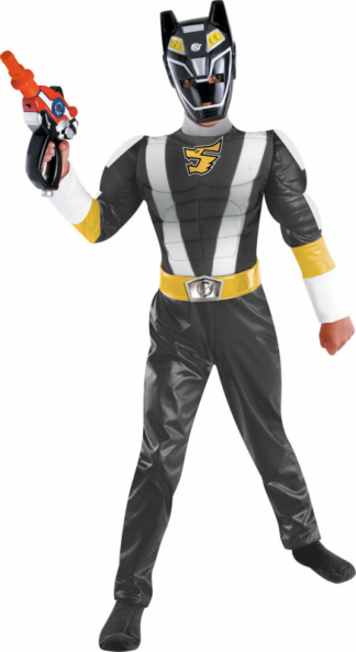 Power Rangers Operation Overdrive Black Child Muscle Costume Disguise 6559 