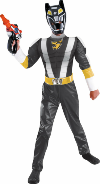 Power Ranger RPM Black Ranger Classic Muscle Child Costume - Click Image to Close