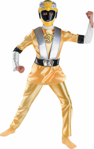 Power Ranger RPM Yellow Ranger Deluxe Child Costume - Click Image to Close