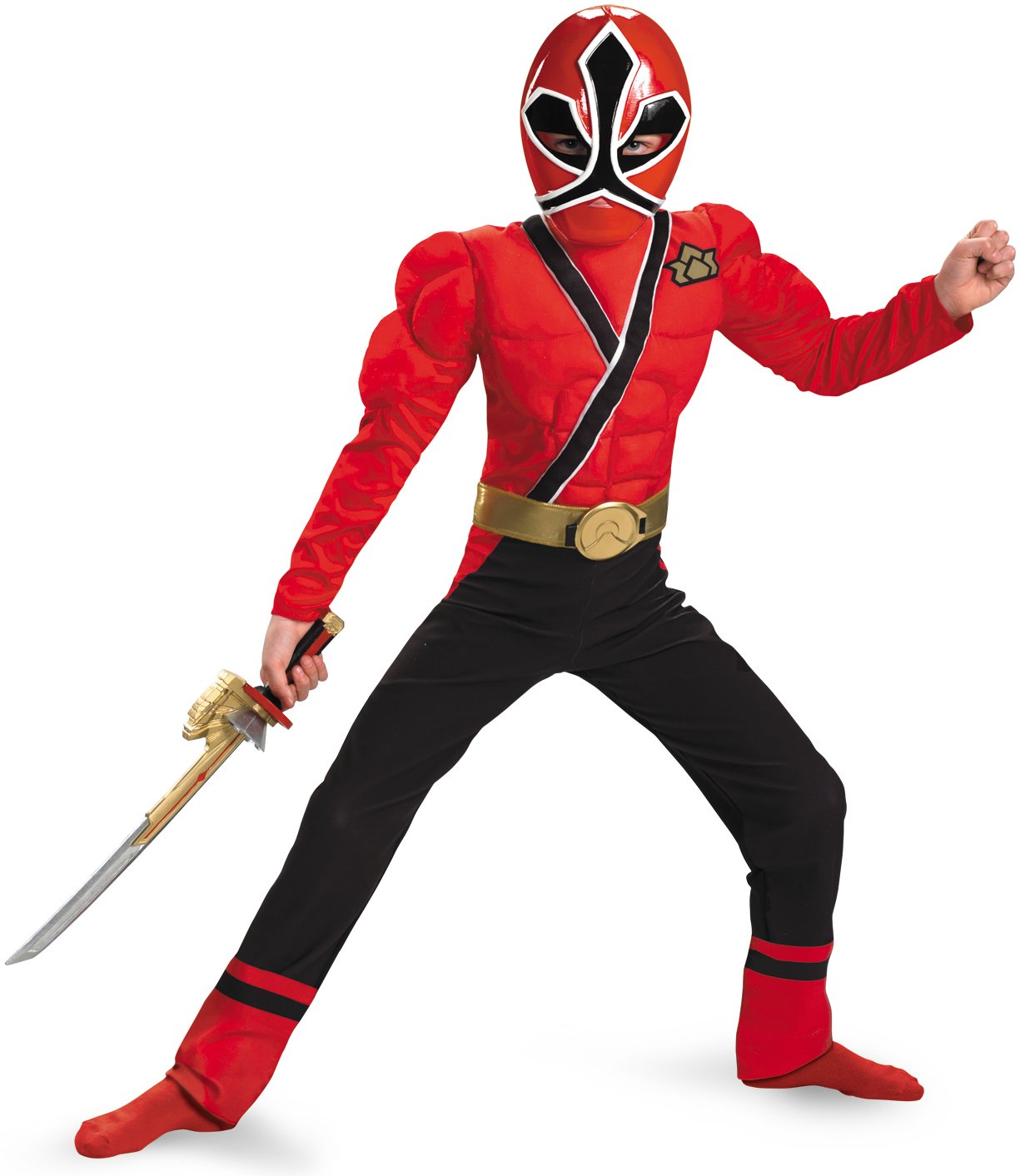 Power Rangers Samurai - Red Ranger Muscle Child Costume - Click Image to Close