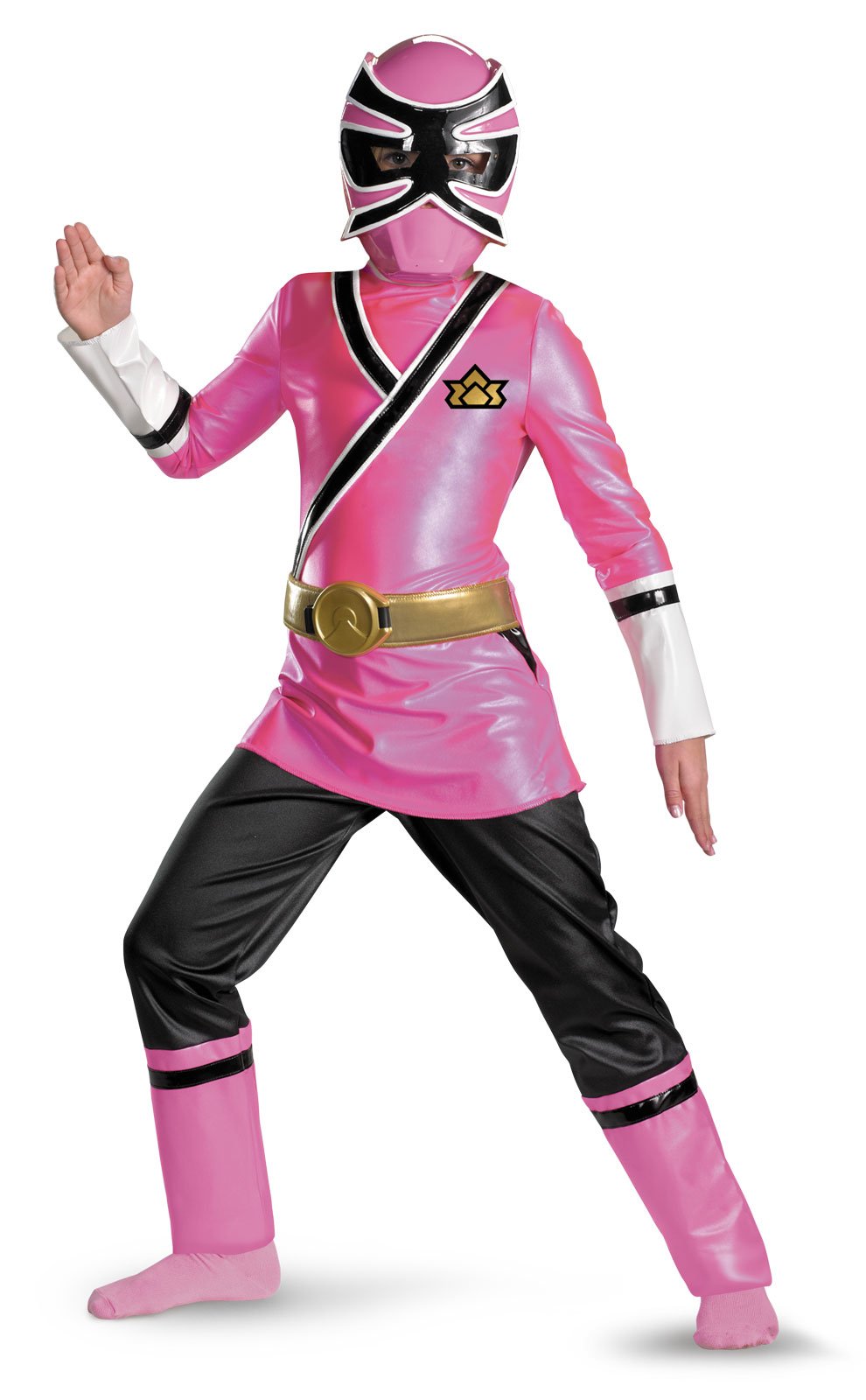 Power Rangers Pink Samurai Ranger Deluxe Child Costume - Click Image to Close