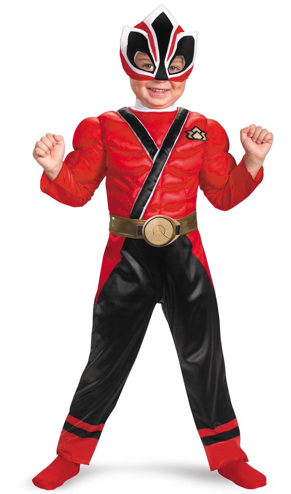 Power Rangers Red Samurai Ranger Muscle Chest Toddler Costume