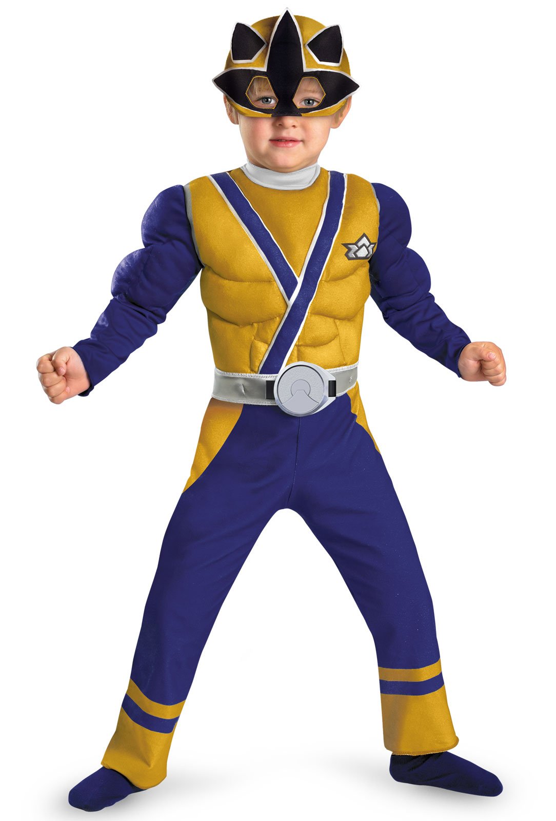 Power Rangers Gold Samurai Ranger Muscle Chest Child Costume