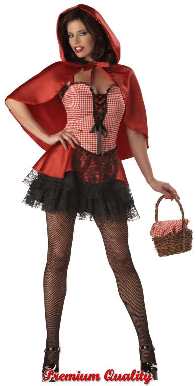 Red Hot Riding Hood Adult Costume - Click Image to Close