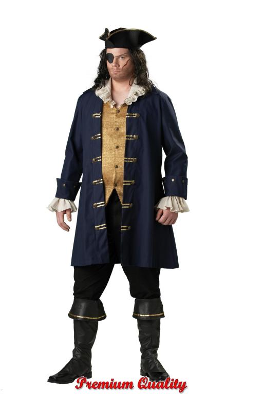 Capn Cutthroat Plus Size Adult Costume - Click Image to Close