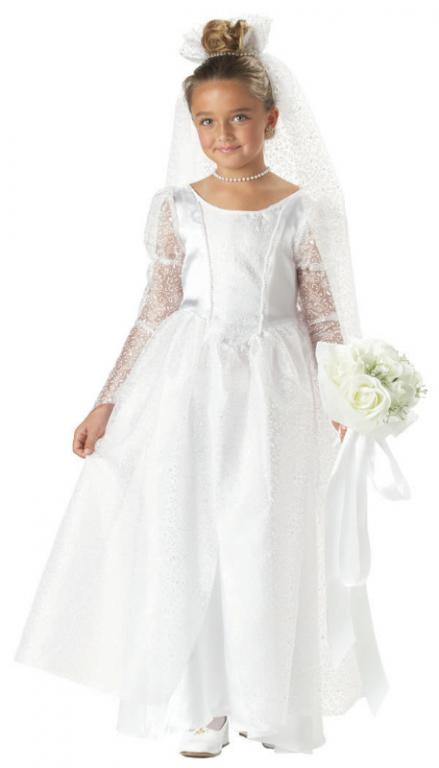 Blissful Bride Child Costume