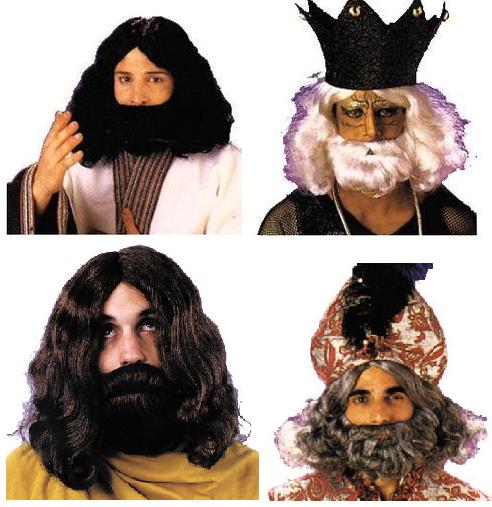 Biblical Beard and Wig Set