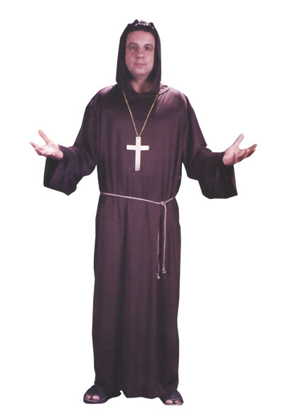 Monk Robe Adult Costume - Click Image to Close