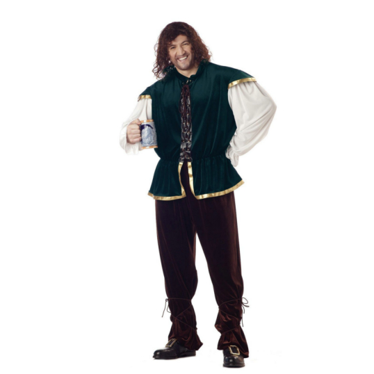 Tavern Man Plus Adult Costume - Click Image to Close