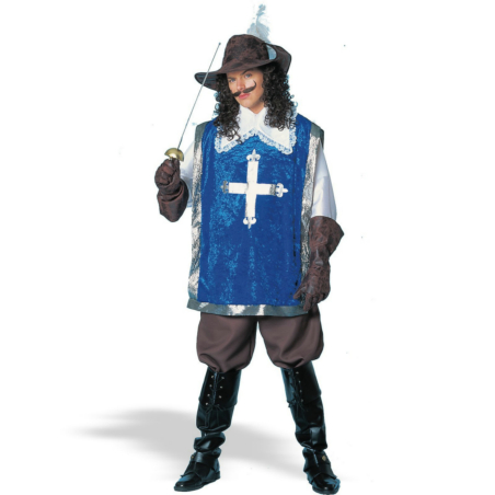 Musketeer W/Hat Deluxe Adult Costume - Click Image to Close