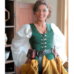 Galley Wench Gathered Skirt Renaissance Collection Adult - Click Image to Close