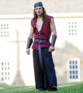 Sailor's Vest (Burgundy) Renaissance Collection Adult - Click Image to Close