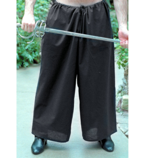 Sailor's Pants (Black) Renaissance Collection Adult Costume - Click Image to Close