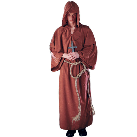 Monk's Robe Plus Adult Costume - Click Image to Close