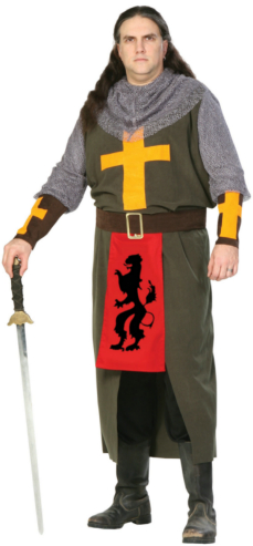 The Noble Crusader Plus Adult Costume