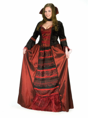 Sassy Vampiress Adult Plus Costume - Click Image to Close