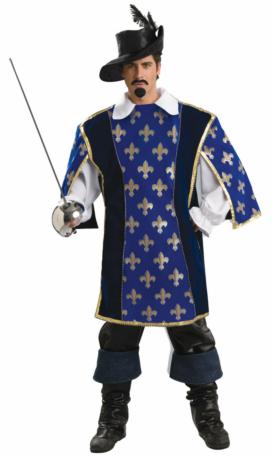 Designer Collection Musketeer Adult Costume - Click Image to Close