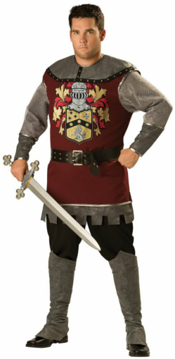Noble Knight Adult (Plus) Costume - Click Image to Close