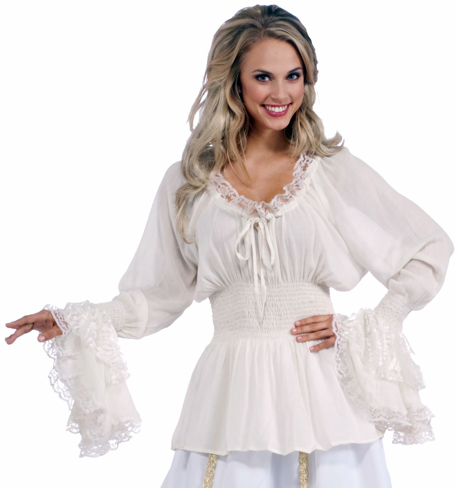 Medieval Lady Adult Blouse - Click Image to Close