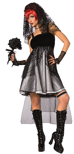 Adult Gothic Bride Costume - Click Image to Close