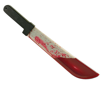 Bleeding Machete Knife - Click Image to Close