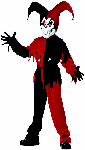 Kids Evil Jester Costume - Click Image to Close