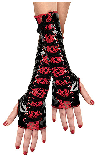 Kids Lace Up Glovelettes - Click Image to Close