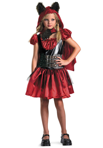 Girls Red Riding Rage Costume