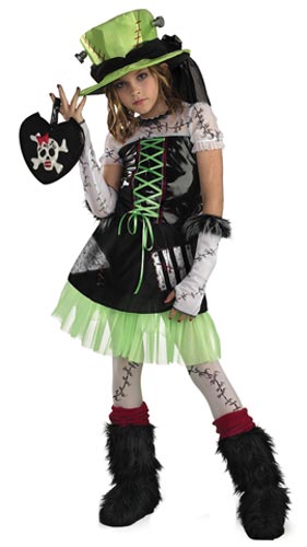 Girls Monster Bride Costume - Click Image to Close